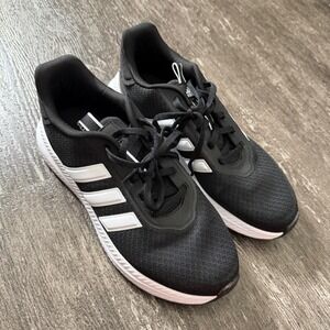 Adidas Cloudfoam Men's Running Shoes Black White Athletic Sneakers Size 8